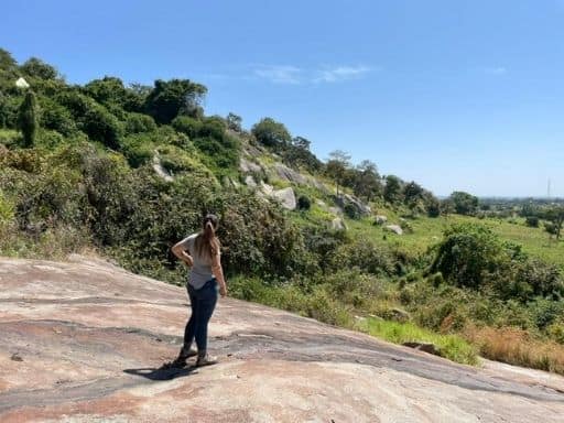 Enjoy hiking on Guruguru Hill before making your way to the many caves.