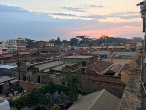 A view from the top of KSP Hotel in Gulu, Uganda