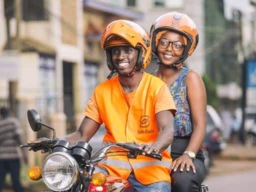 SafeBoda drivers ensure your safety in Kampala, Uganda.